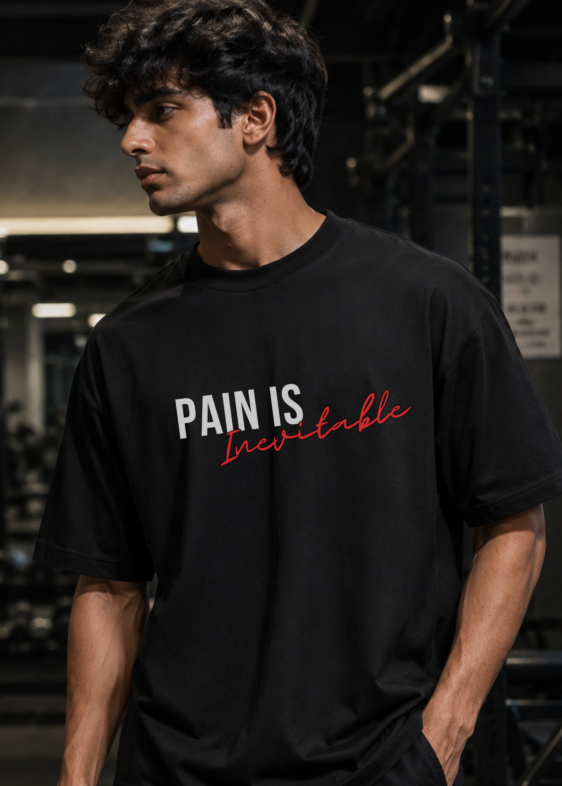 Pain Is Inevitable Premium T-Shirt - Image 3